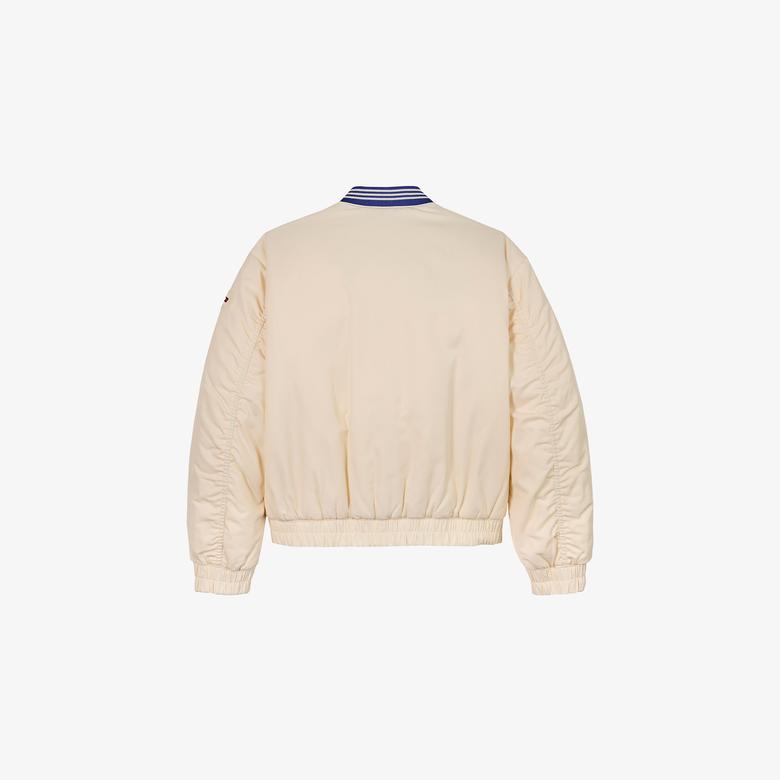 Tommy Hilfiger Varsity San Bomber Çocuk Bej Ceket