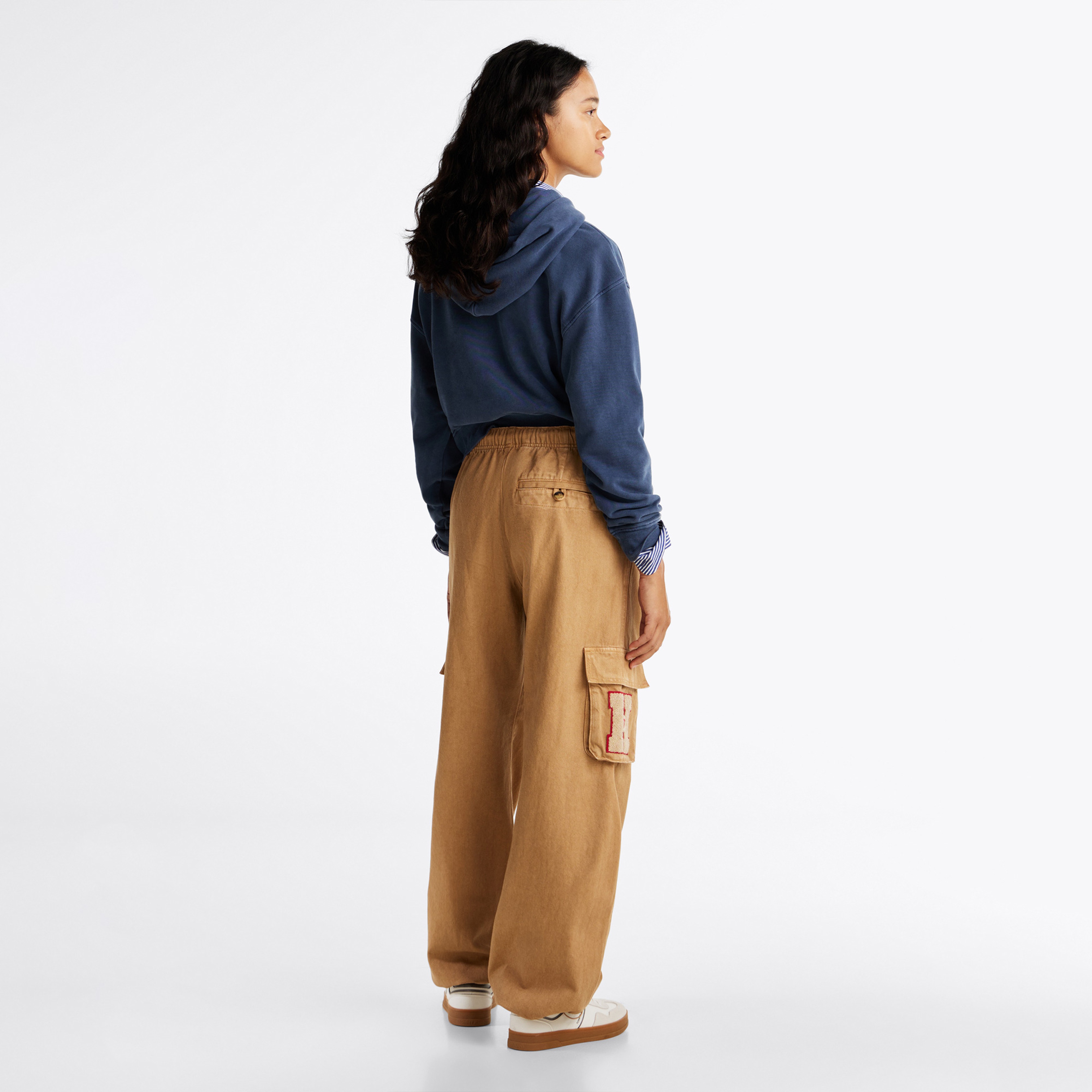 Tommy Hilfiger Rlx Cargo Canvas Kadın Gri Pantolon