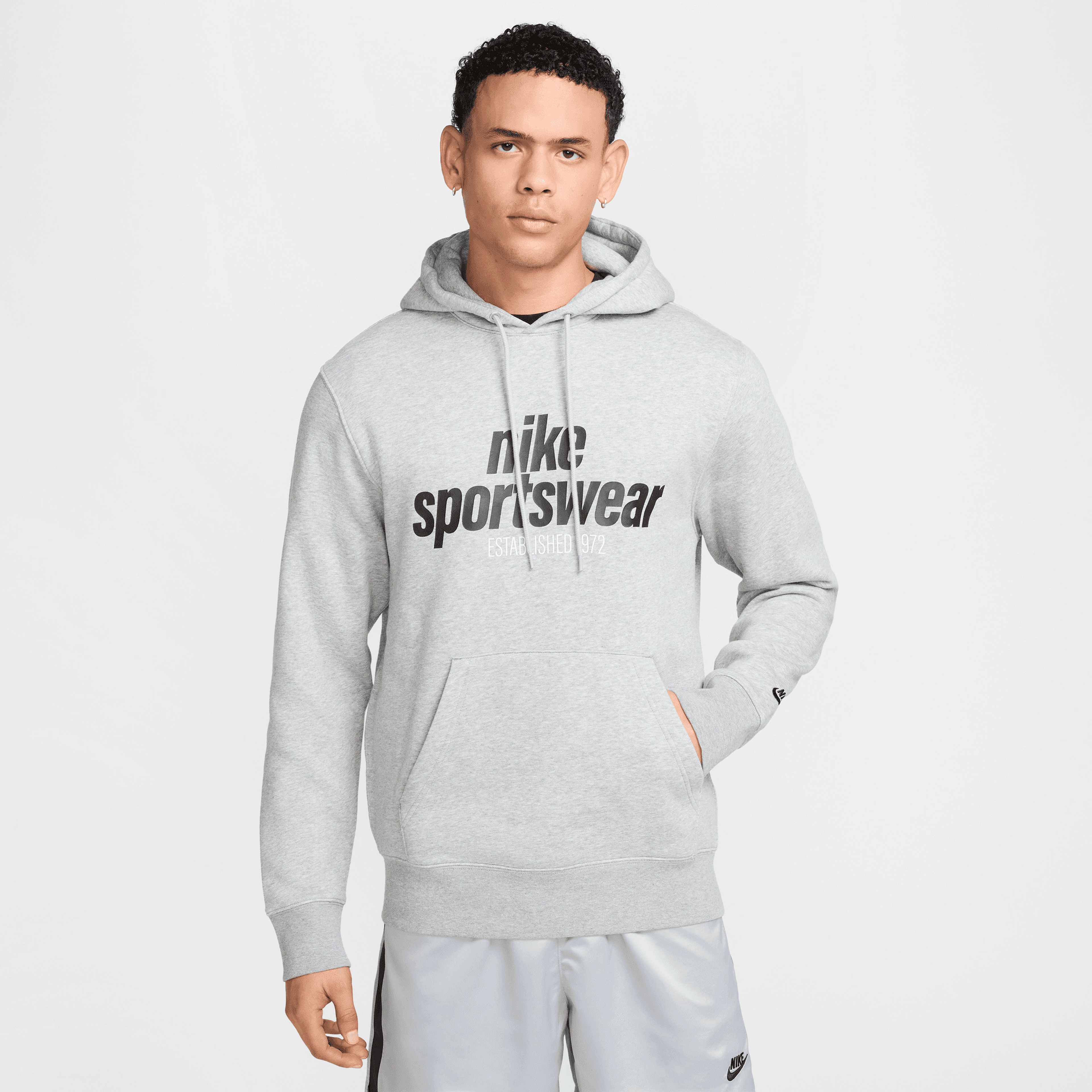 Nike Club Erkek Gri Sweatshirt