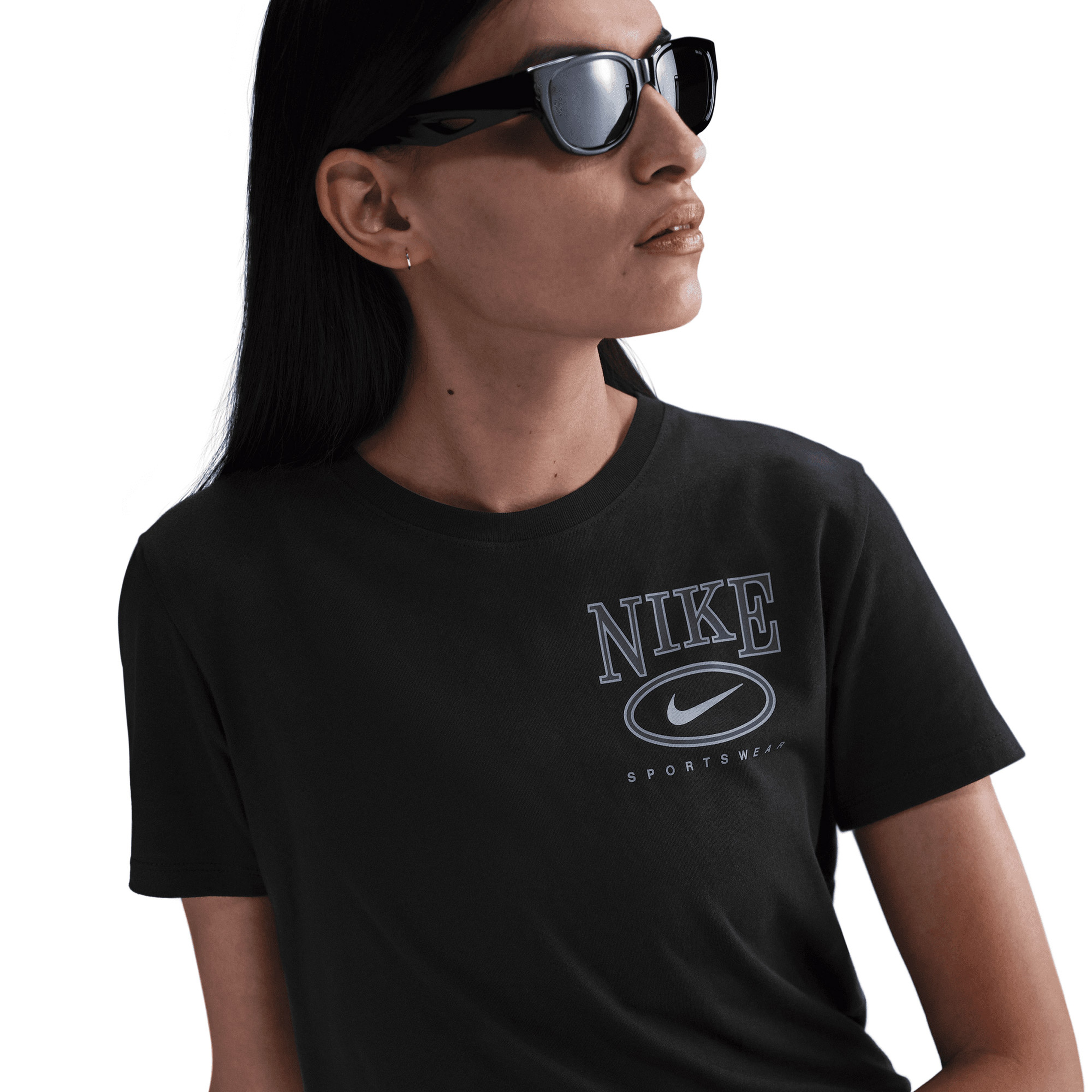 Nike Sportswear Club Kadın Siyah T-Shirt