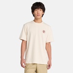 Timberland Washed Boot Lab Back Graphic Unisex Beyaz T-Shirt