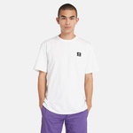 Timberland Sleeve Woven Badge Erkek Beyaz T-Shirt