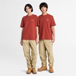 Timberland Washed Boot Lab Back Graphic Erkek Kahverengi T-Shirt