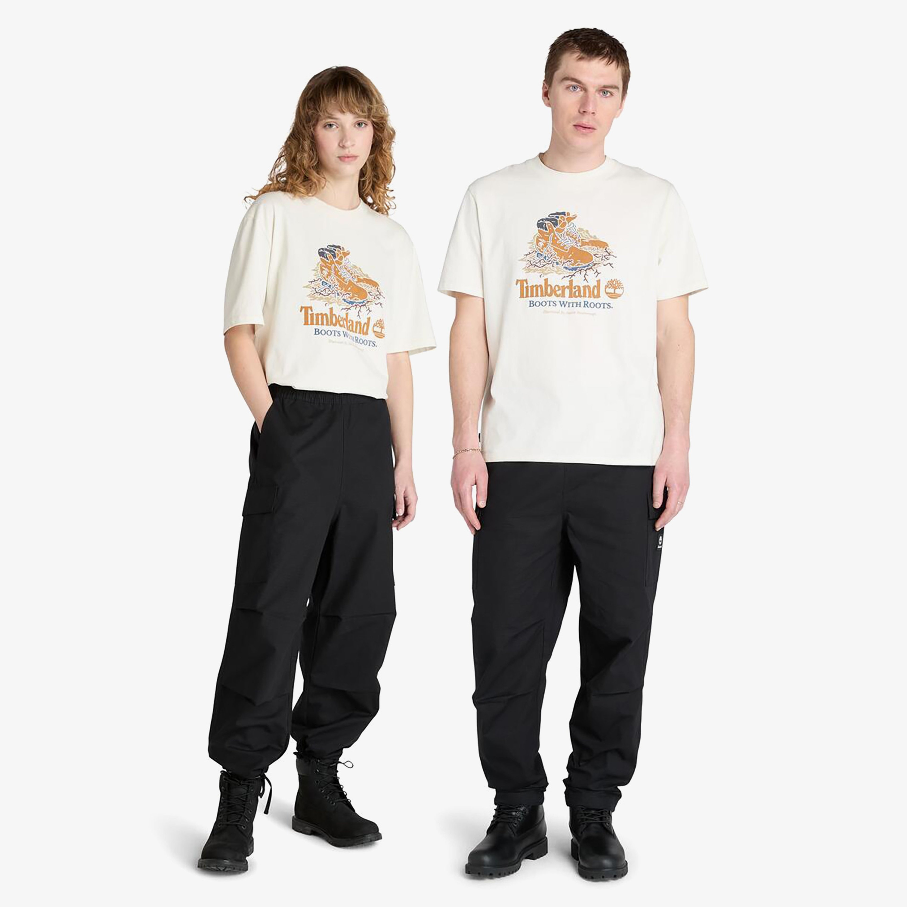 Timberland Woven Badge Ripstop Cargo Unisex Siyah Pantolon