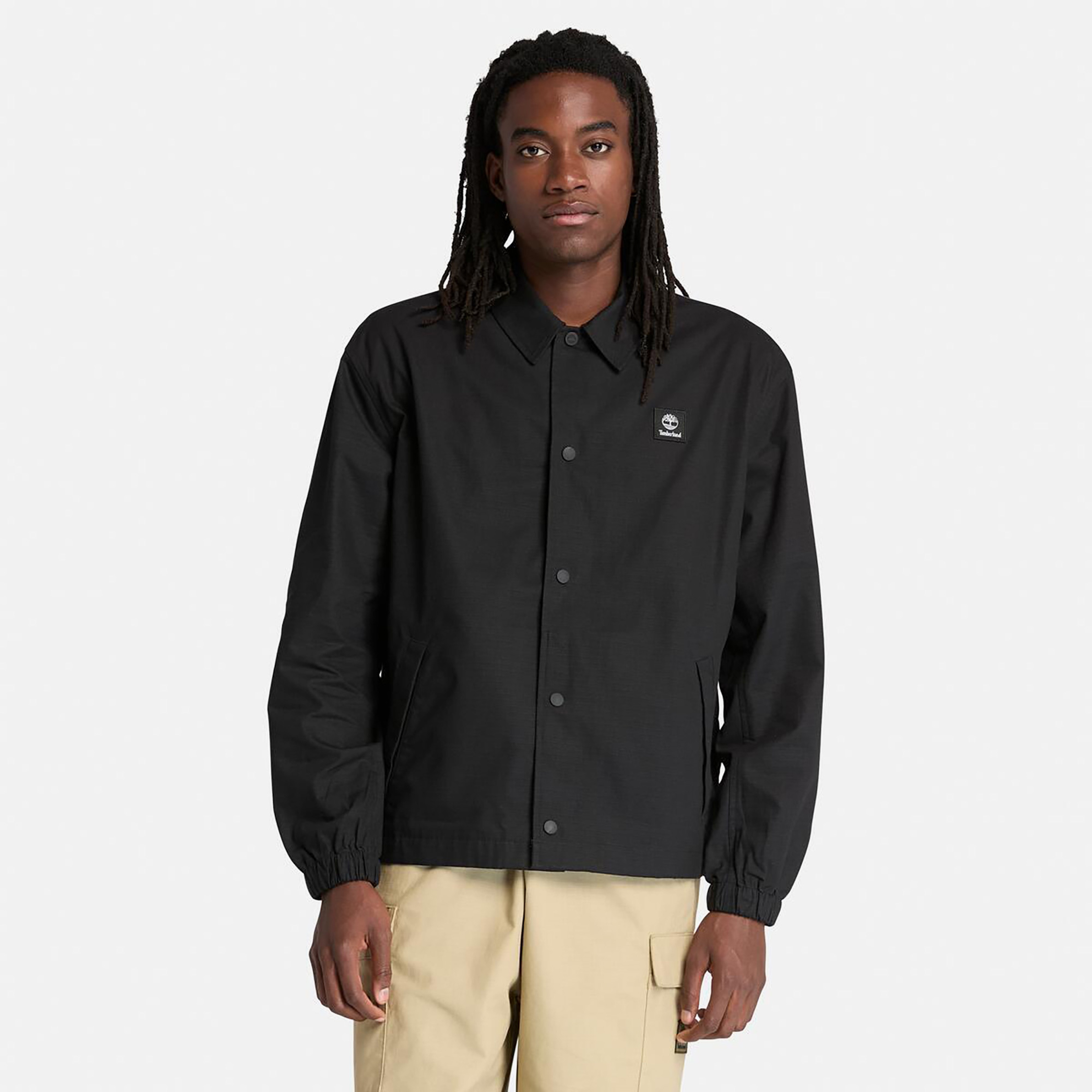 Timberland Woven Badge Ripstop Coach Unisex Siyah Ceket