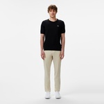 Erkek Regular Fit Kısa Kollu Bisiklet Yaka Siyah Triko