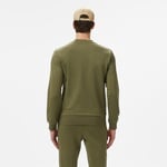 Erkek Classic Fit Bisiklet Yaka Haki Sweatshirt