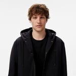 Erkek Regular Fit Kapüşonlu Siyah Ceket