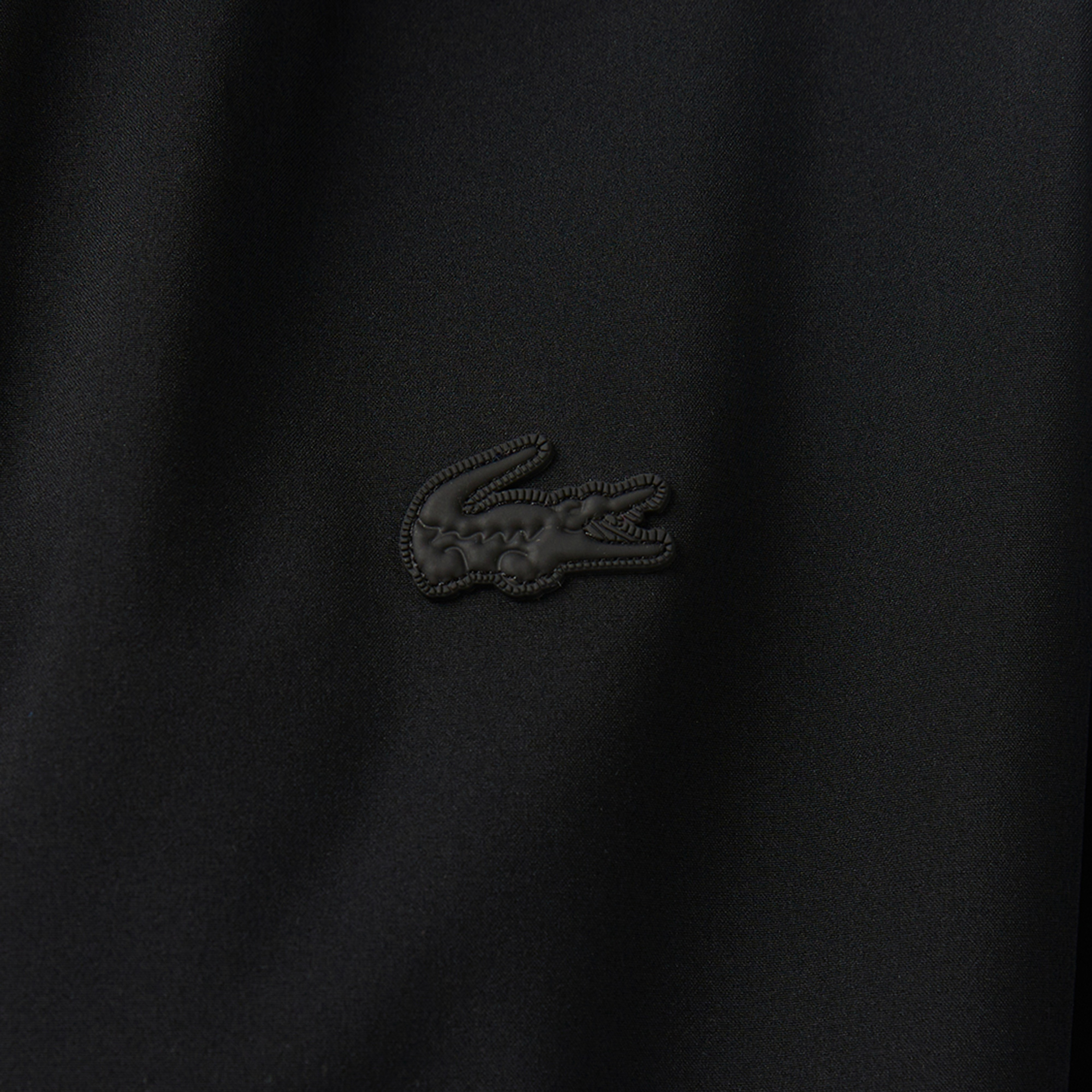 Kadın Relaxed Fit Kapüşonlu Siyah Yağmurluk