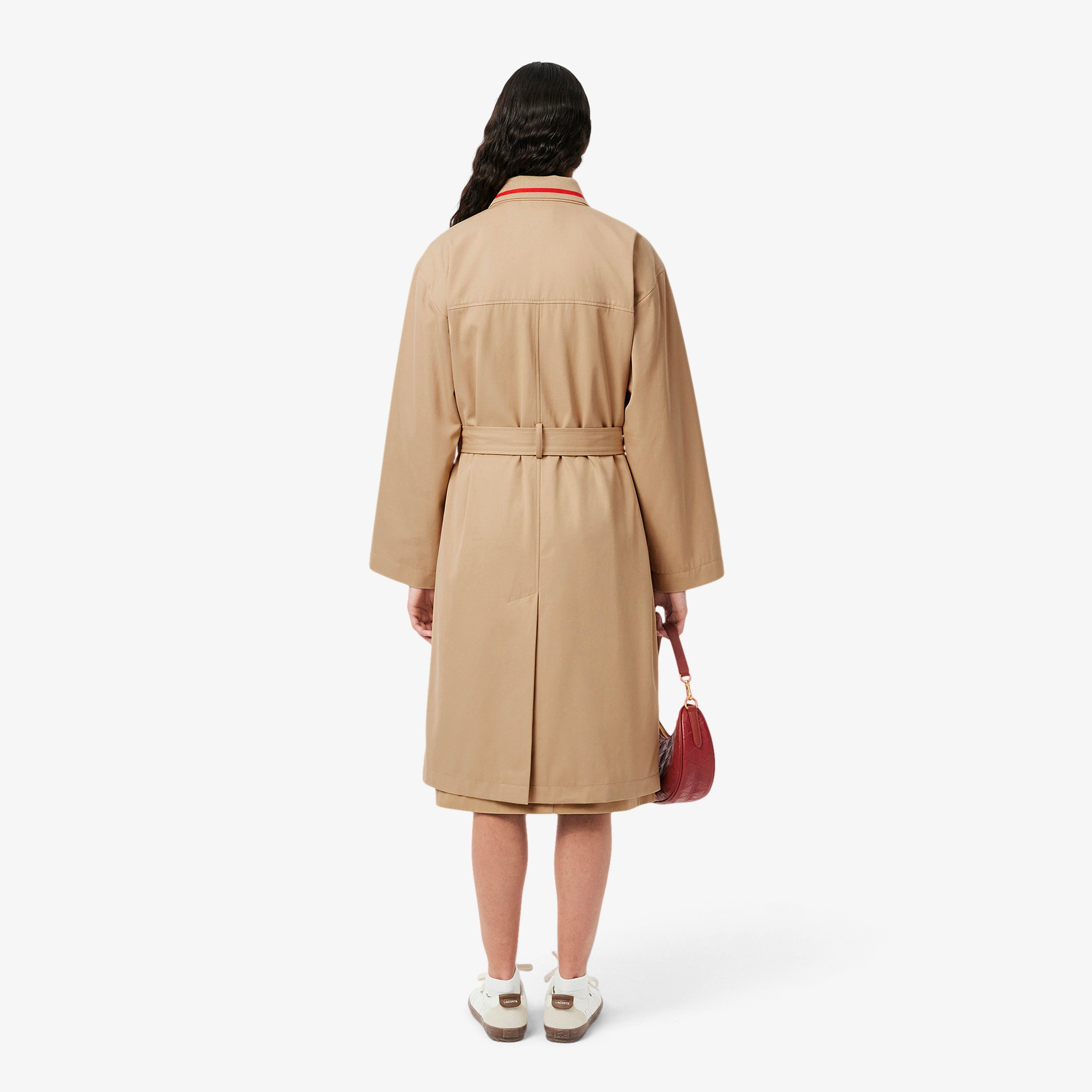 Kadın Relaxed Fit Bej Trençkot