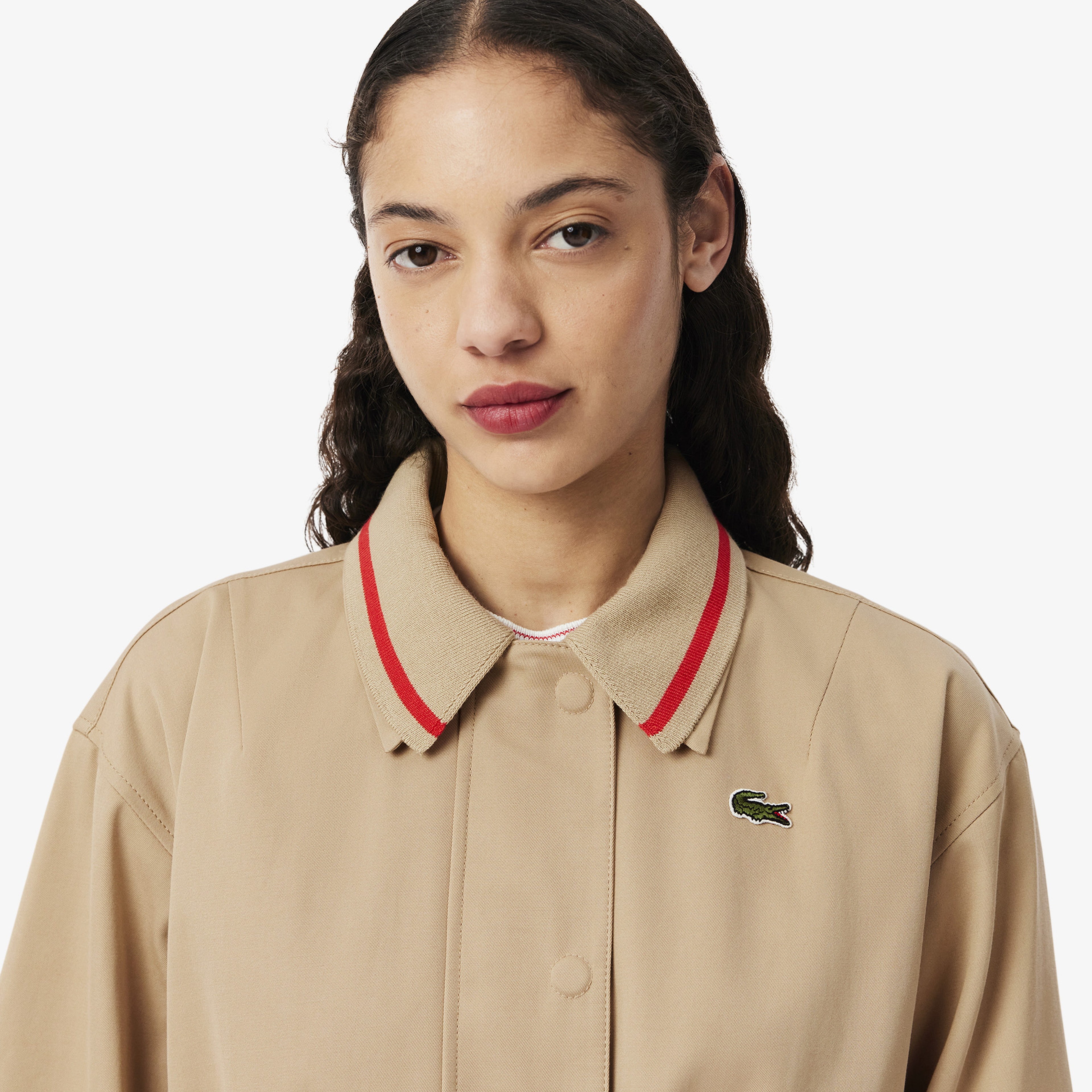 Kadın Relaxed Fit Bej Trençkot