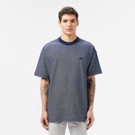 Erkek Oversize Fit Bisiklet Yaka Lacivert T-Shirt