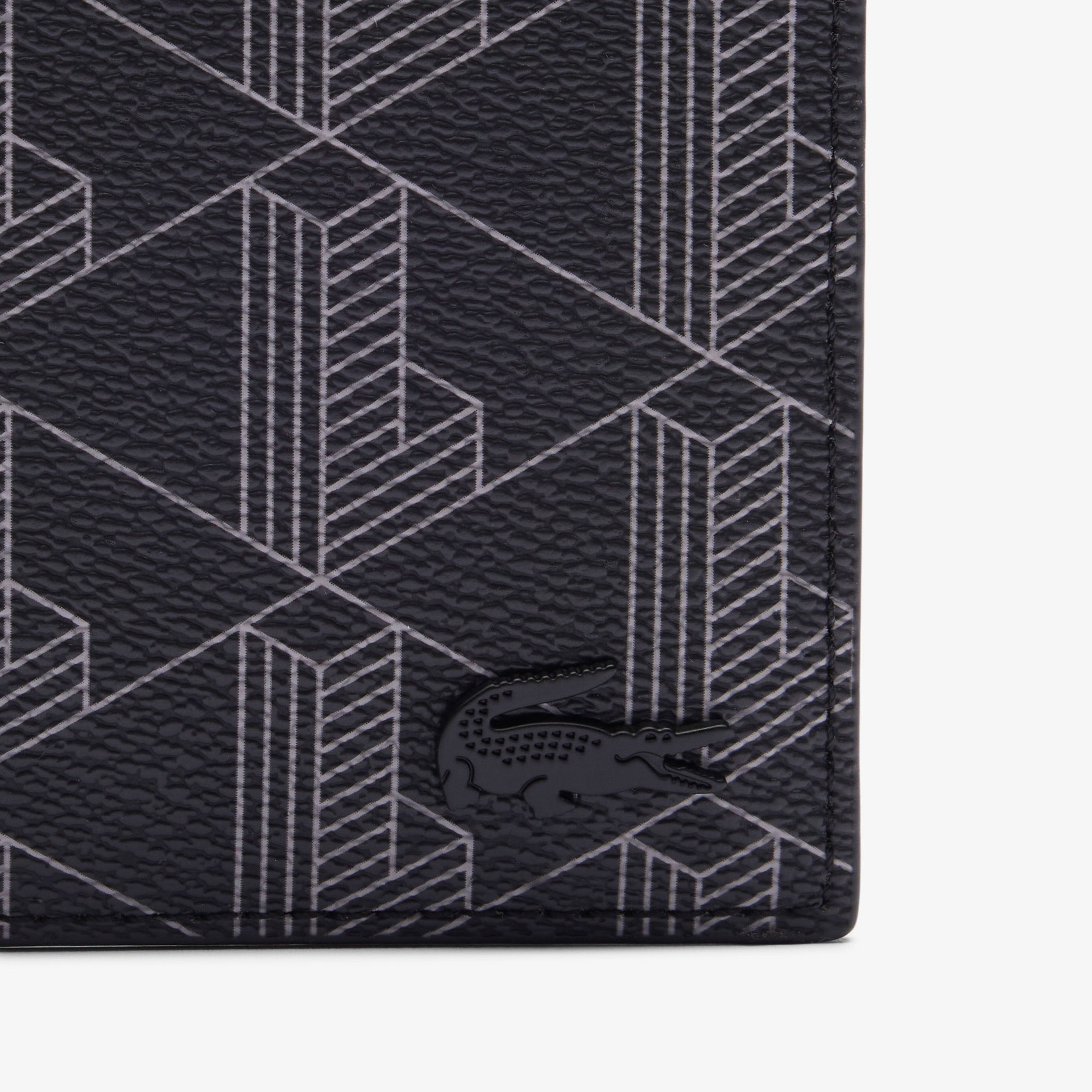 Lacoste The Blend Erkek Monogram Siyah Cüzdan
