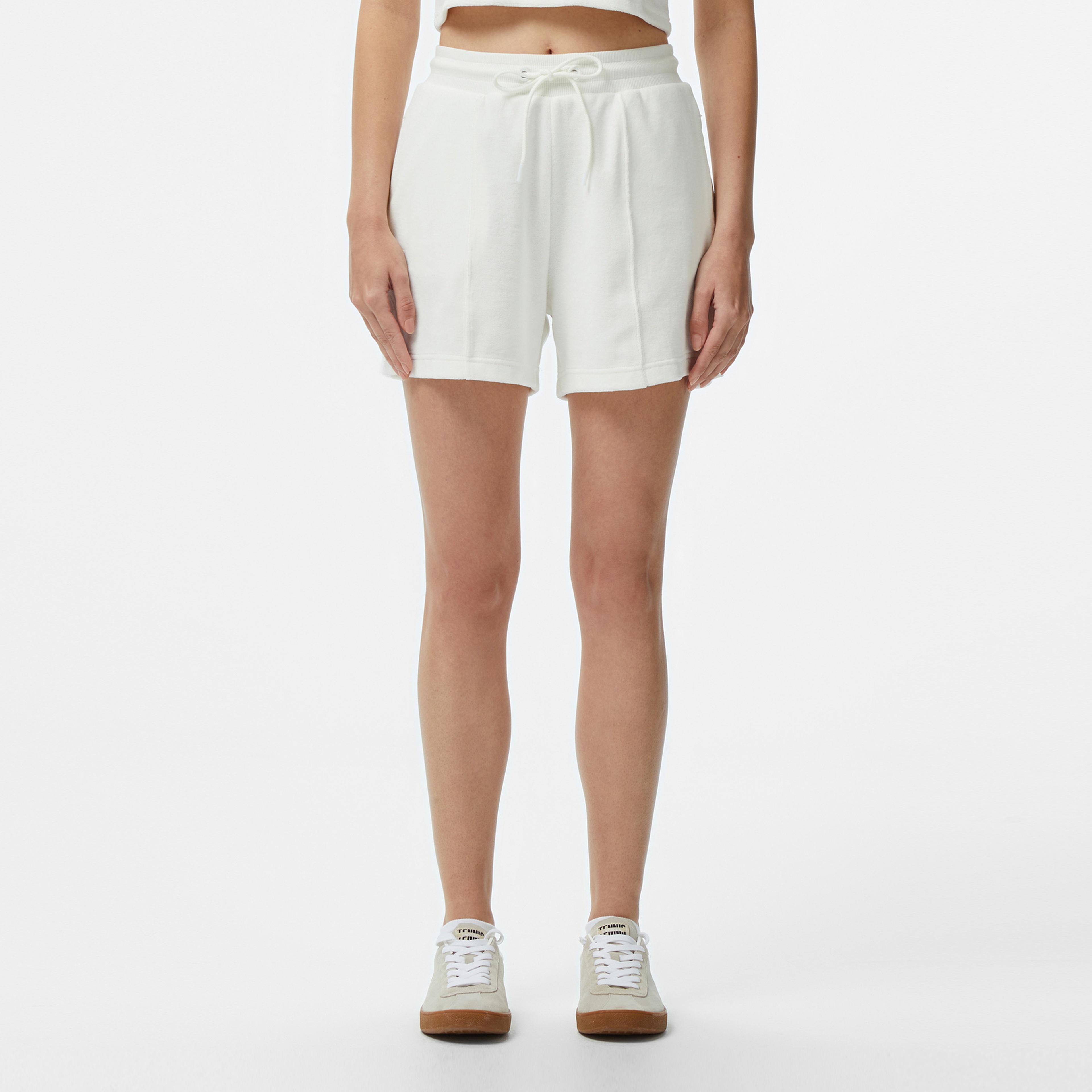 Kadın Relaxed Fit Beyaz Şort