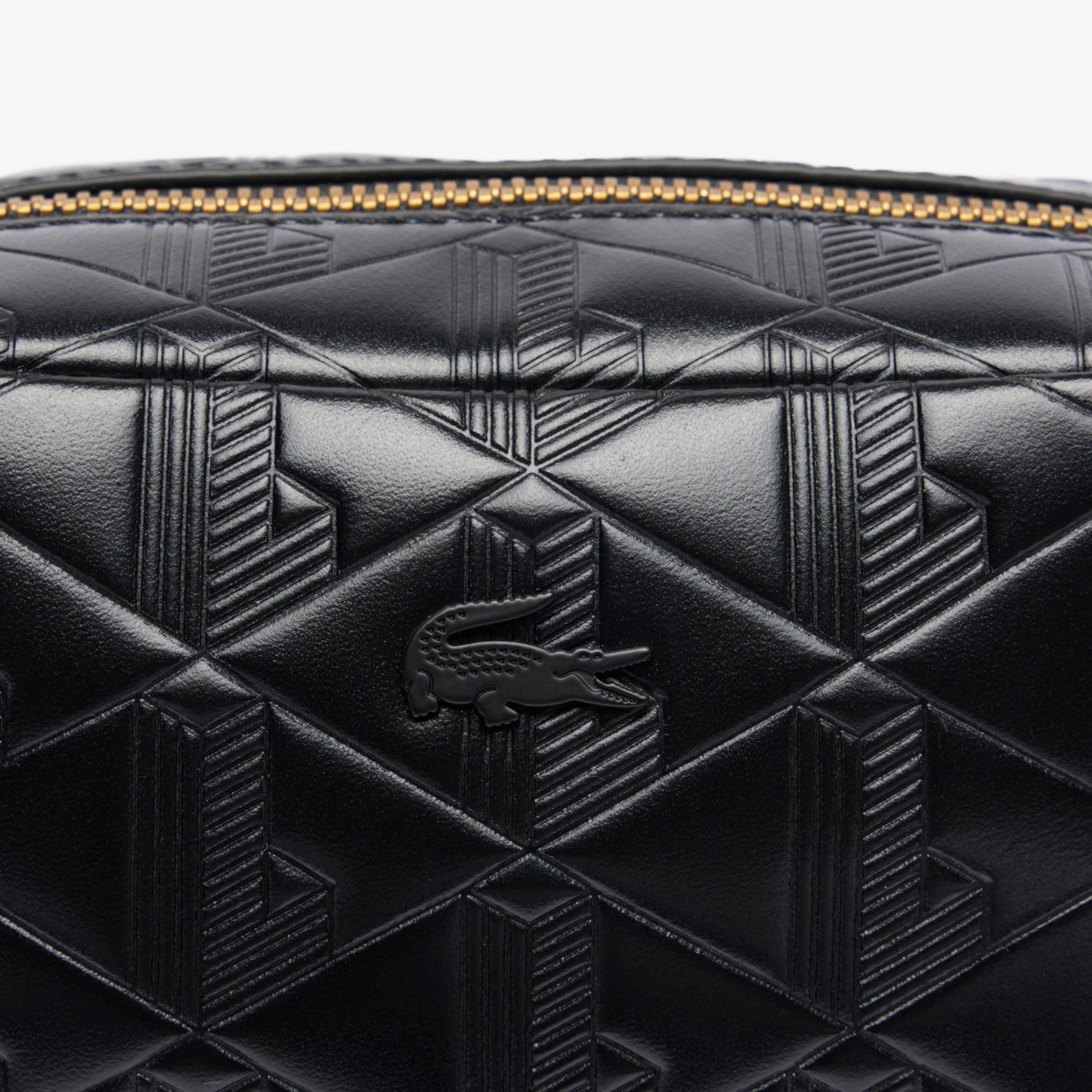 Maheki Kadın Monogram Deri  Siyah Postacı Çantası