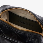 Maheki Kadın Monogram Deri  Siyah Postacı Çantası