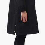 Kadın Kapüşonlu Siyah Yağmurluk