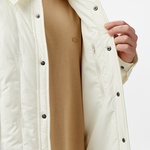 Erkek Relaxed Fit Gömlek Yaka Desenli Beyaz Ceket