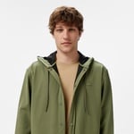 Erkek Relaxed Fit Kapüşonlu Haki Ceket