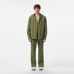 Erkek Relaxed Fit Kapüşonlu Haki Ceket