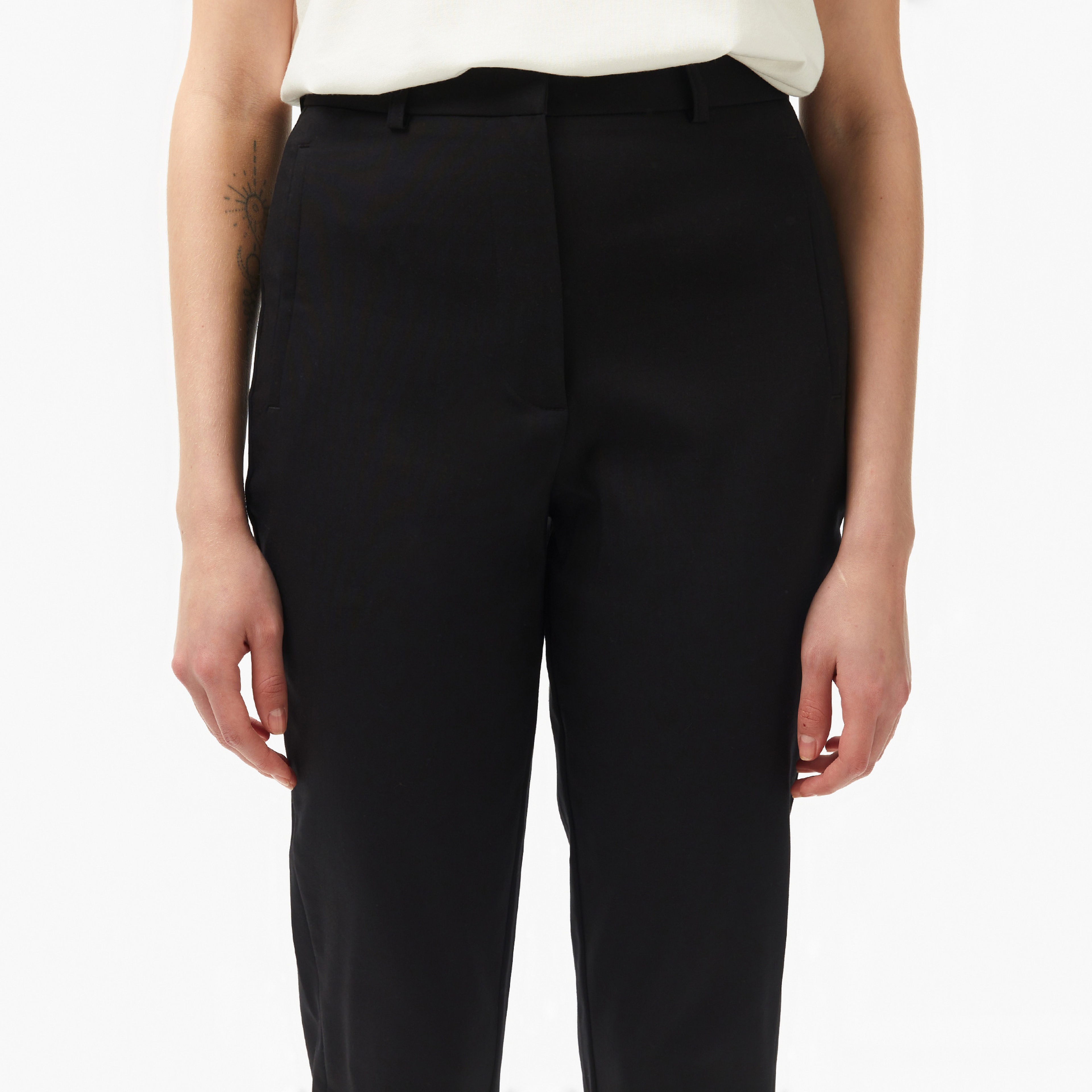 Kadın Regular Fit Siyah Pantolon