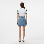 Kadın Regular Fit Mavi Etek