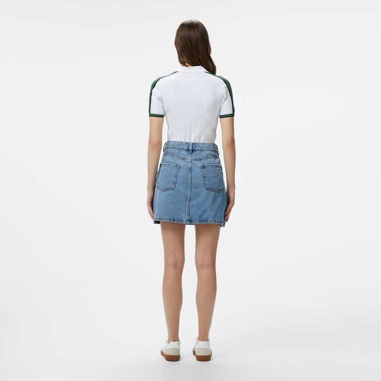 Kadın Regular Fit Mavi Etek