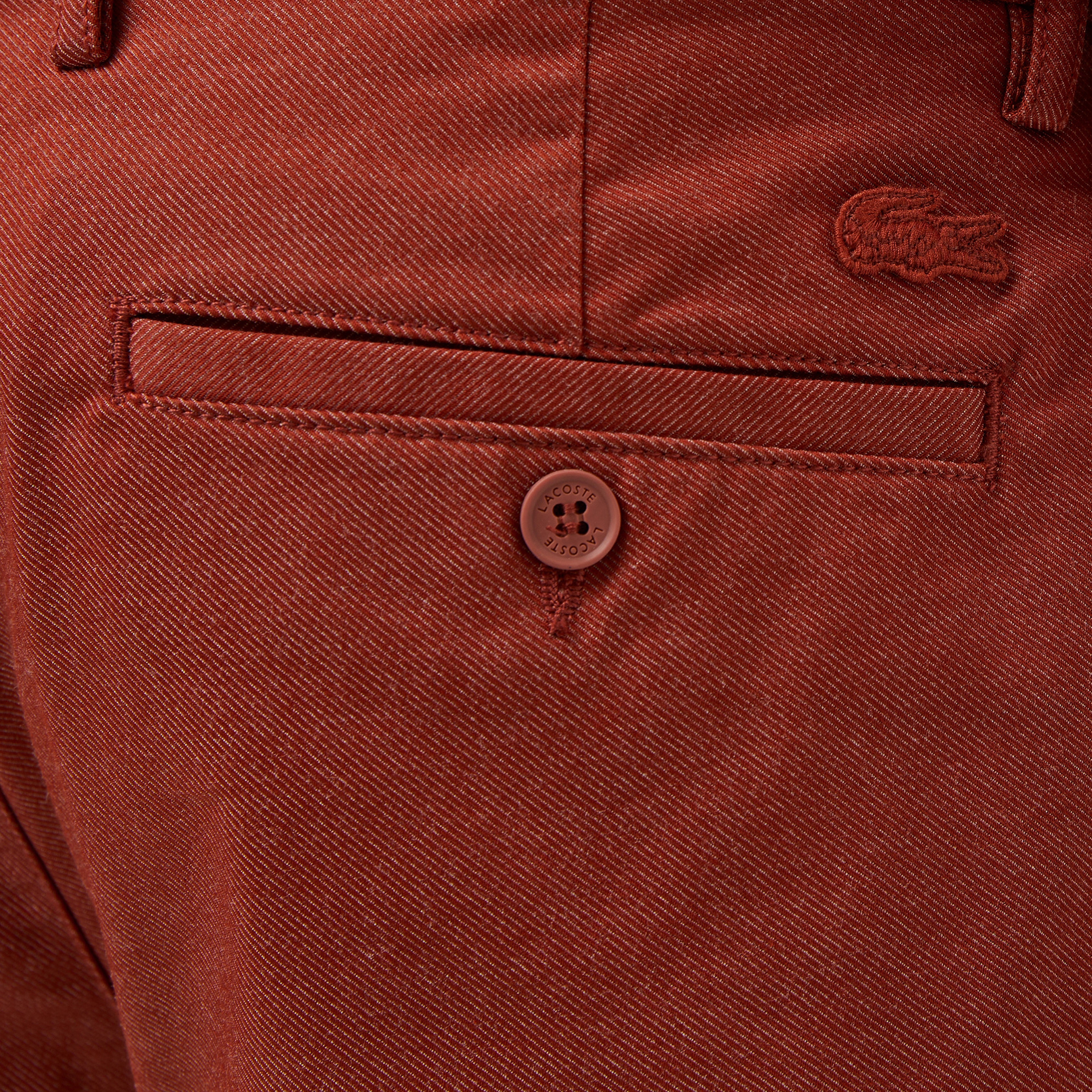 Erkek Slim Fit Kahverengi Bermuda Şort