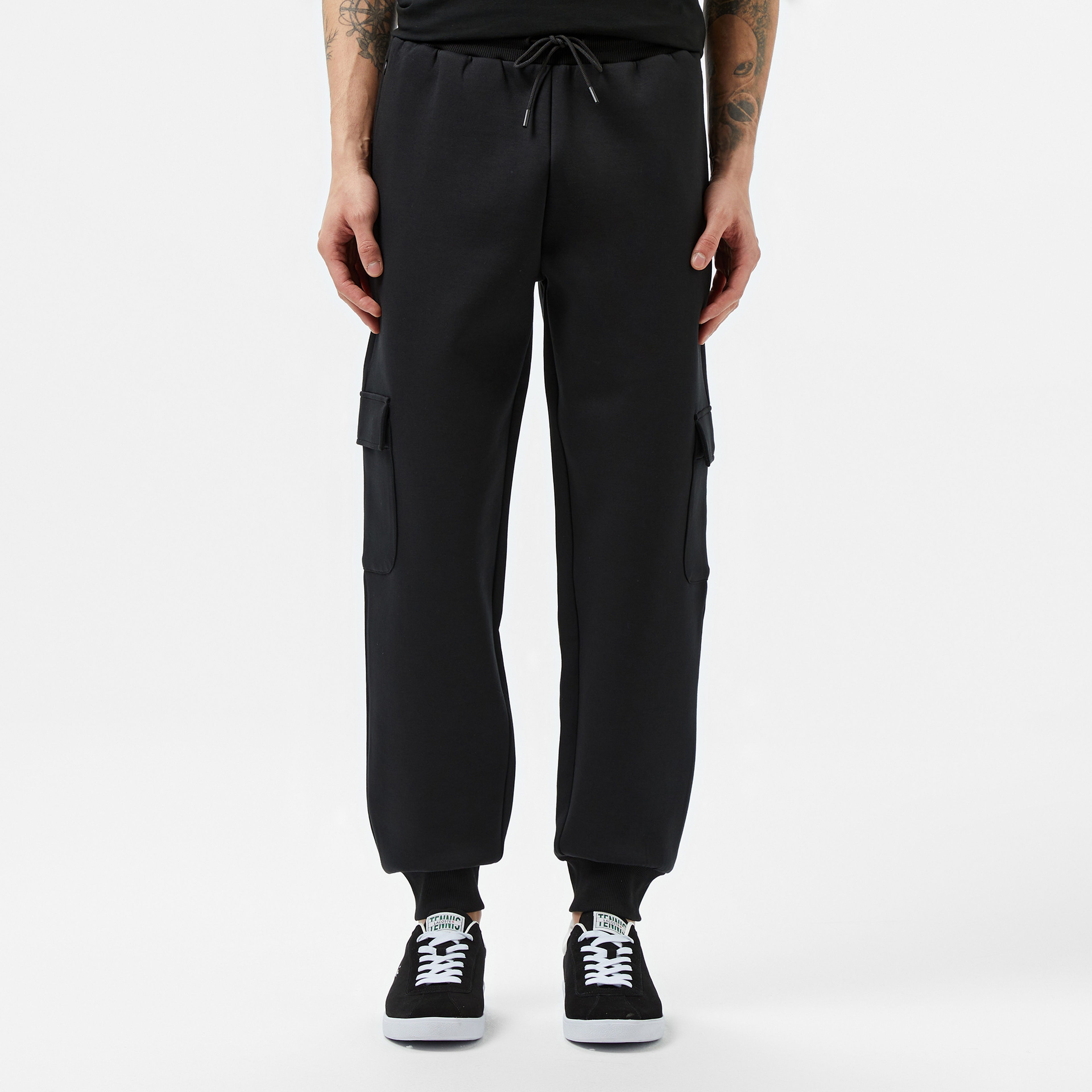 Erkek Loose Fit Siyah Eşofman Altı