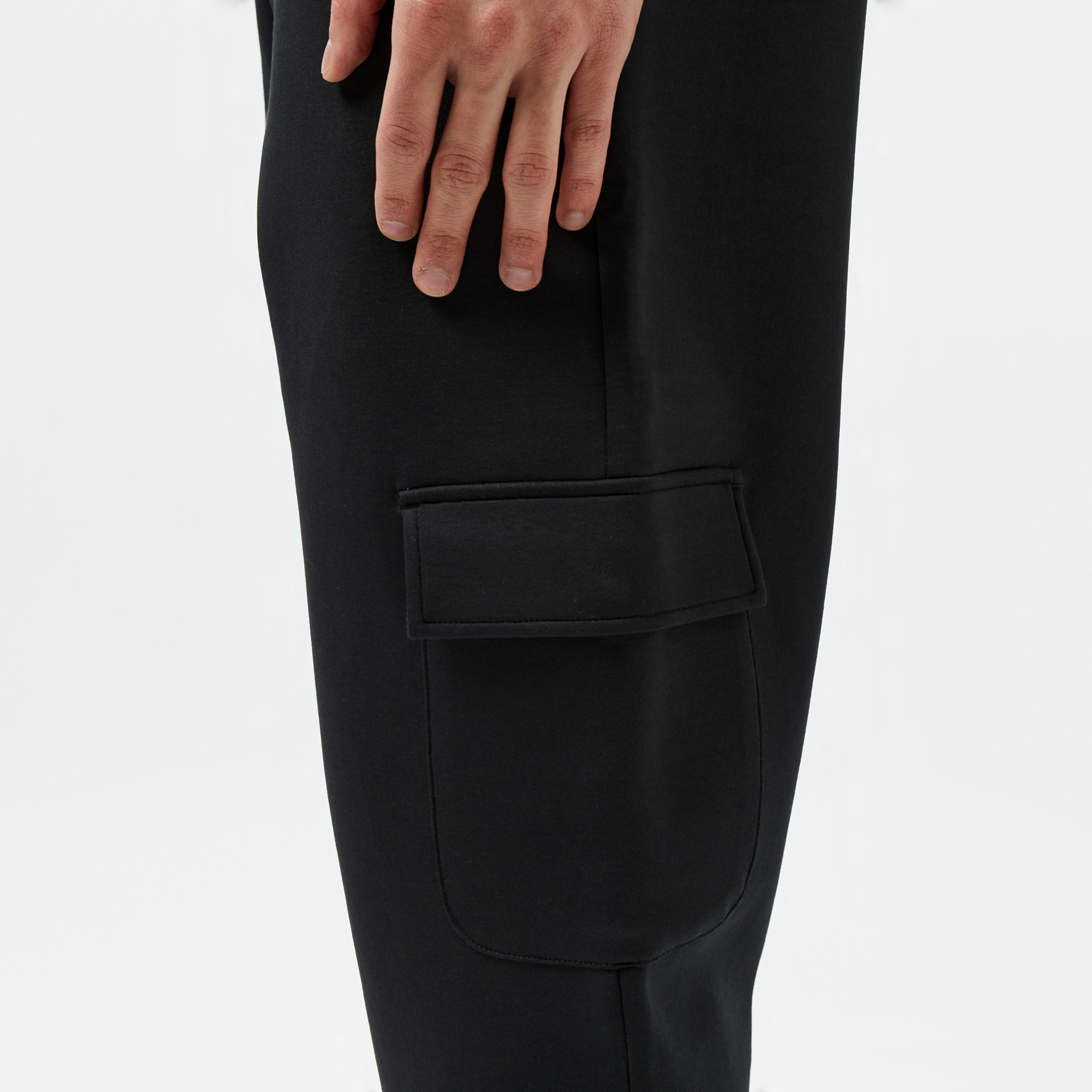 Erkek Loose Fit Siyah Eşofman Altı