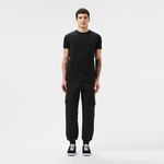 Erkek Loose Fit Siyah Eşofman Altı