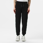 Erkek Regular Fit Baskılı Siyah Eşofman Altı