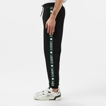 Erkek Regular Fit Baskılı Siyah Eşofman Altı