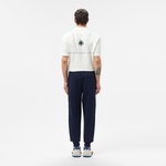 Erkek Regular Fit Baskılı Lacivert Eşofman Altı