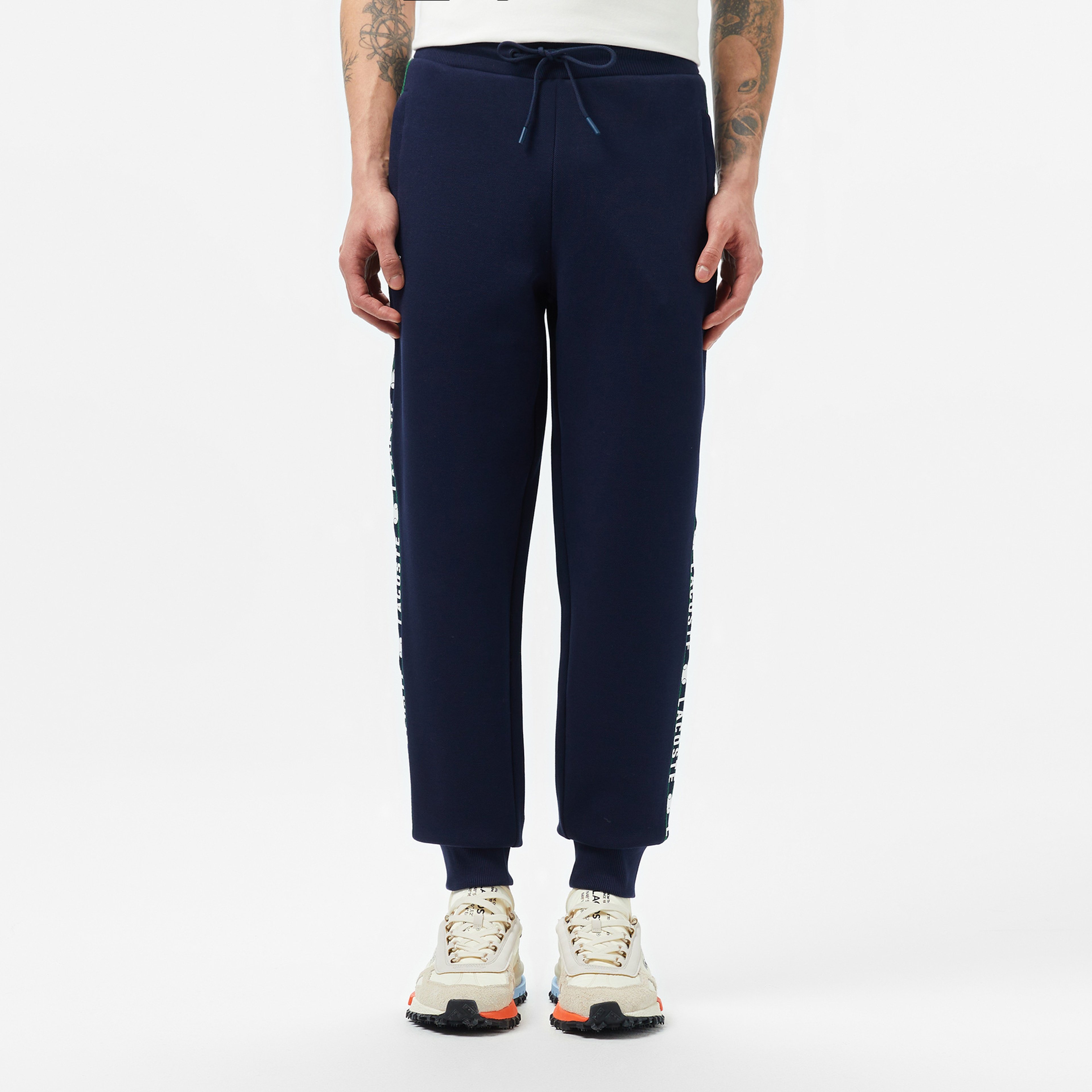 Erkek Regular Fit Baskılı Lacivert Eşofman Altı