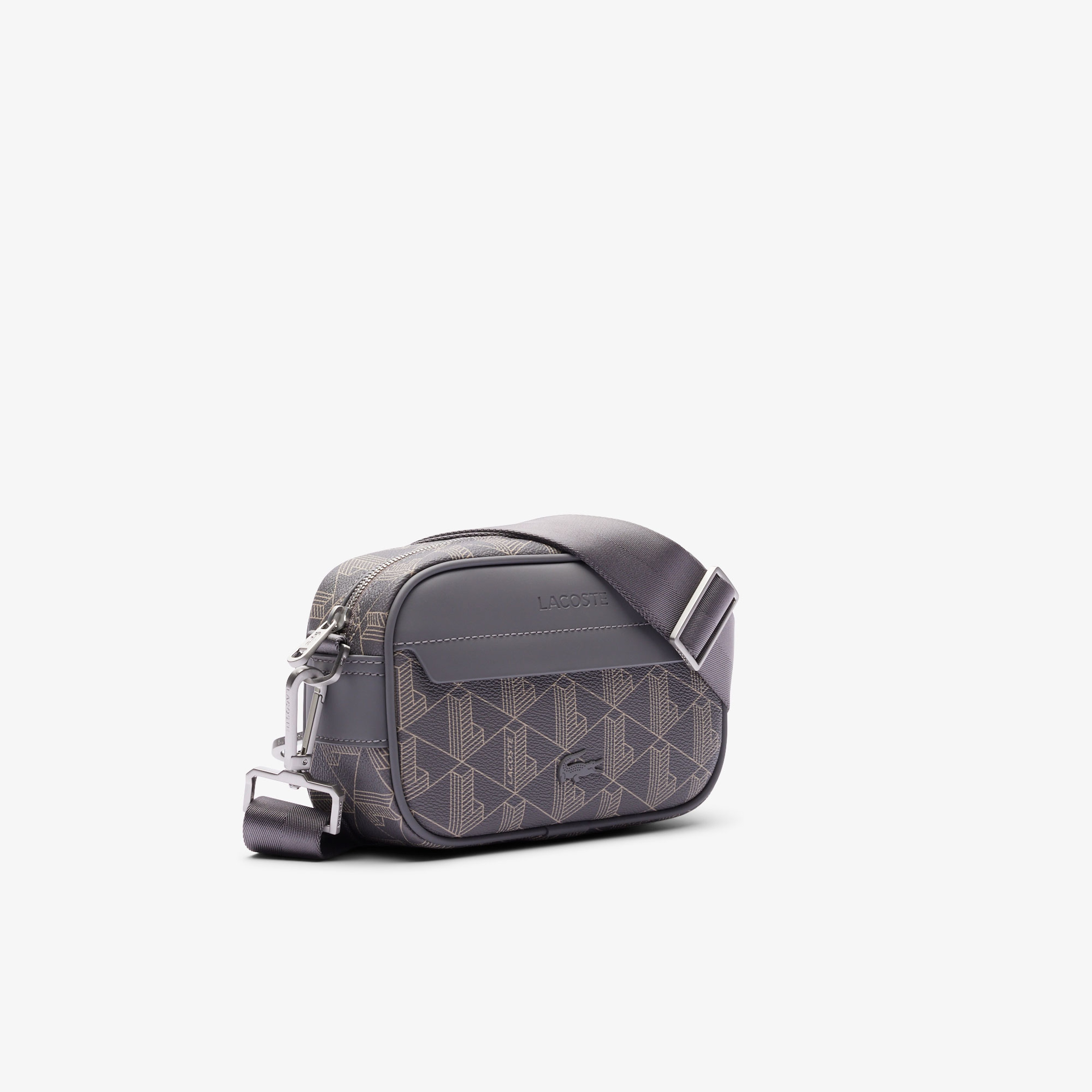 The Blend Erkek Monogram Gri Postacı Çantası