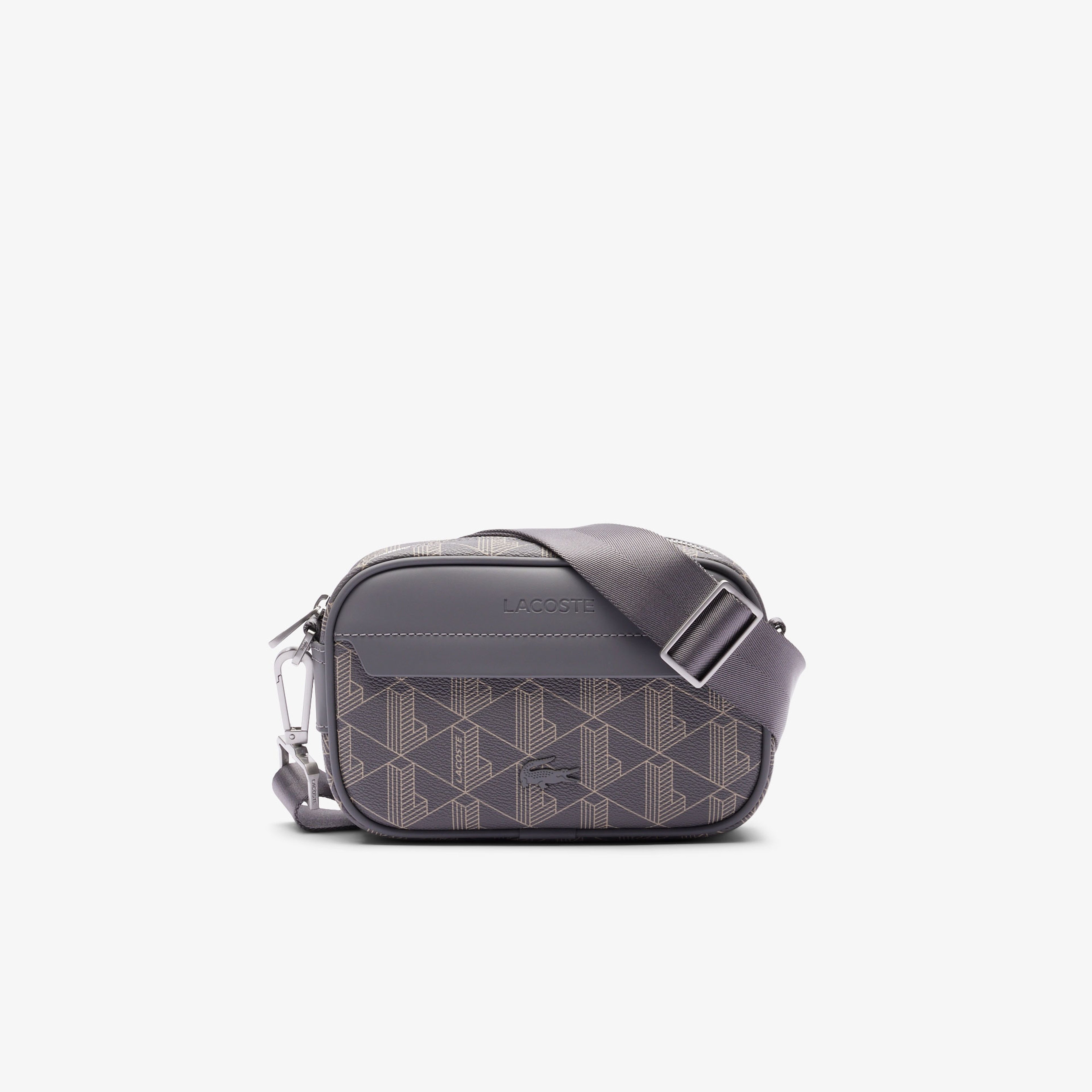 The Blend Erkek Monogram Gri Postacı Çantası