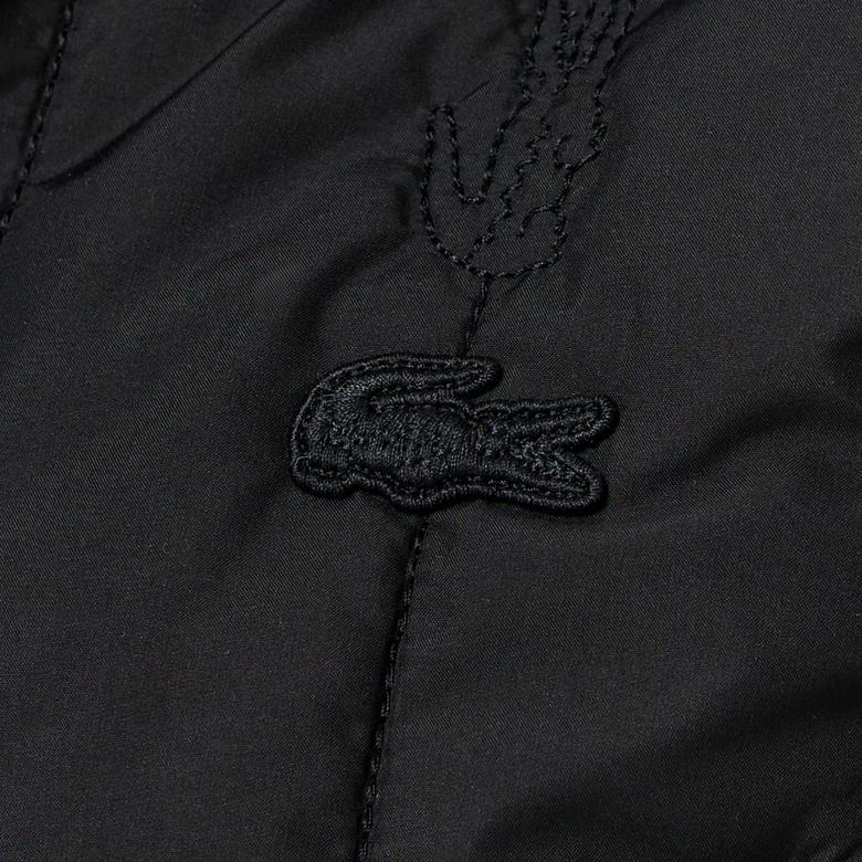 Kadın Regular Fit Dik Yaka Kapitone Siyah Yelek