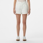 Kadın Regular Fit Denim Beyaz Şort