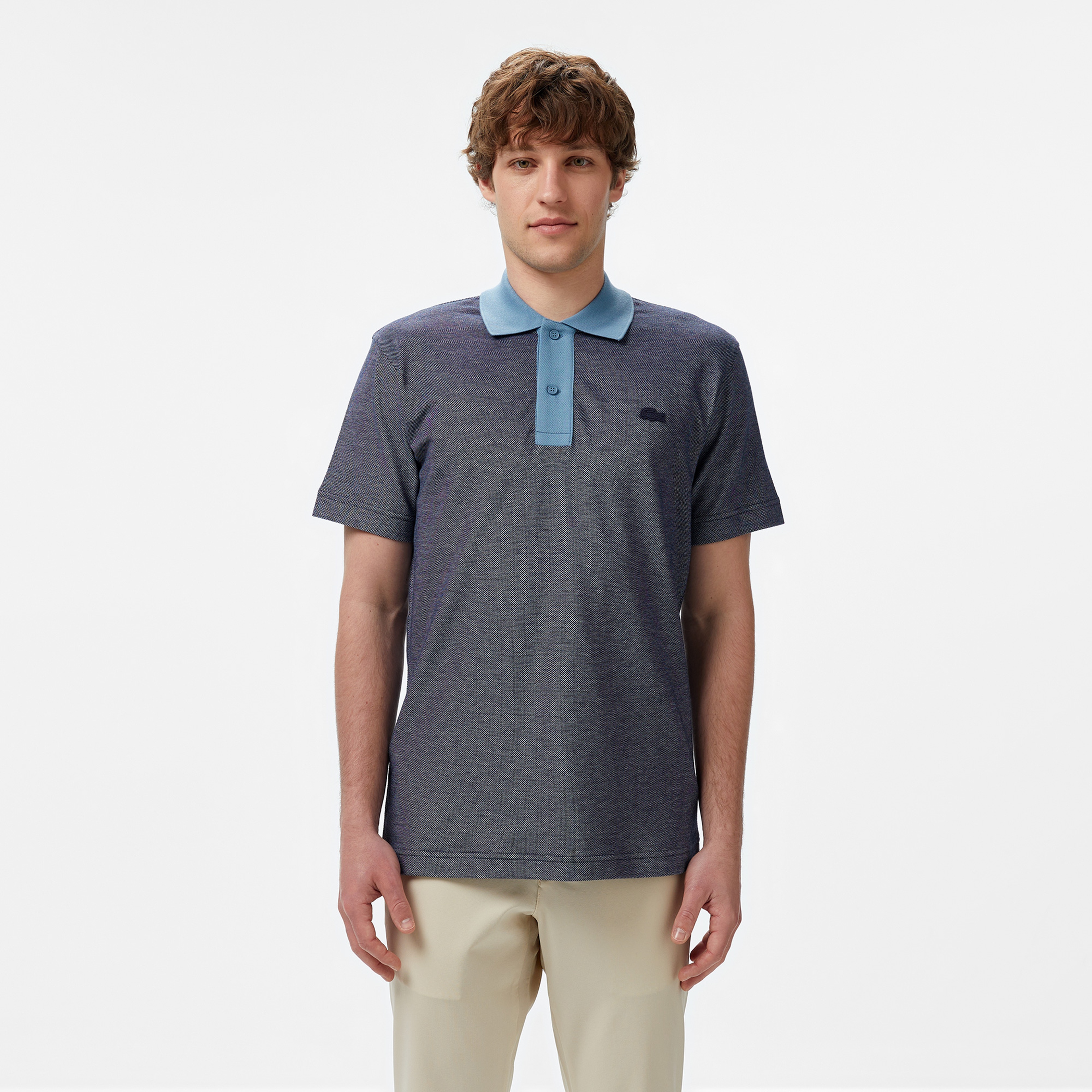 Erkek Oversize Fit Lacivert Polo