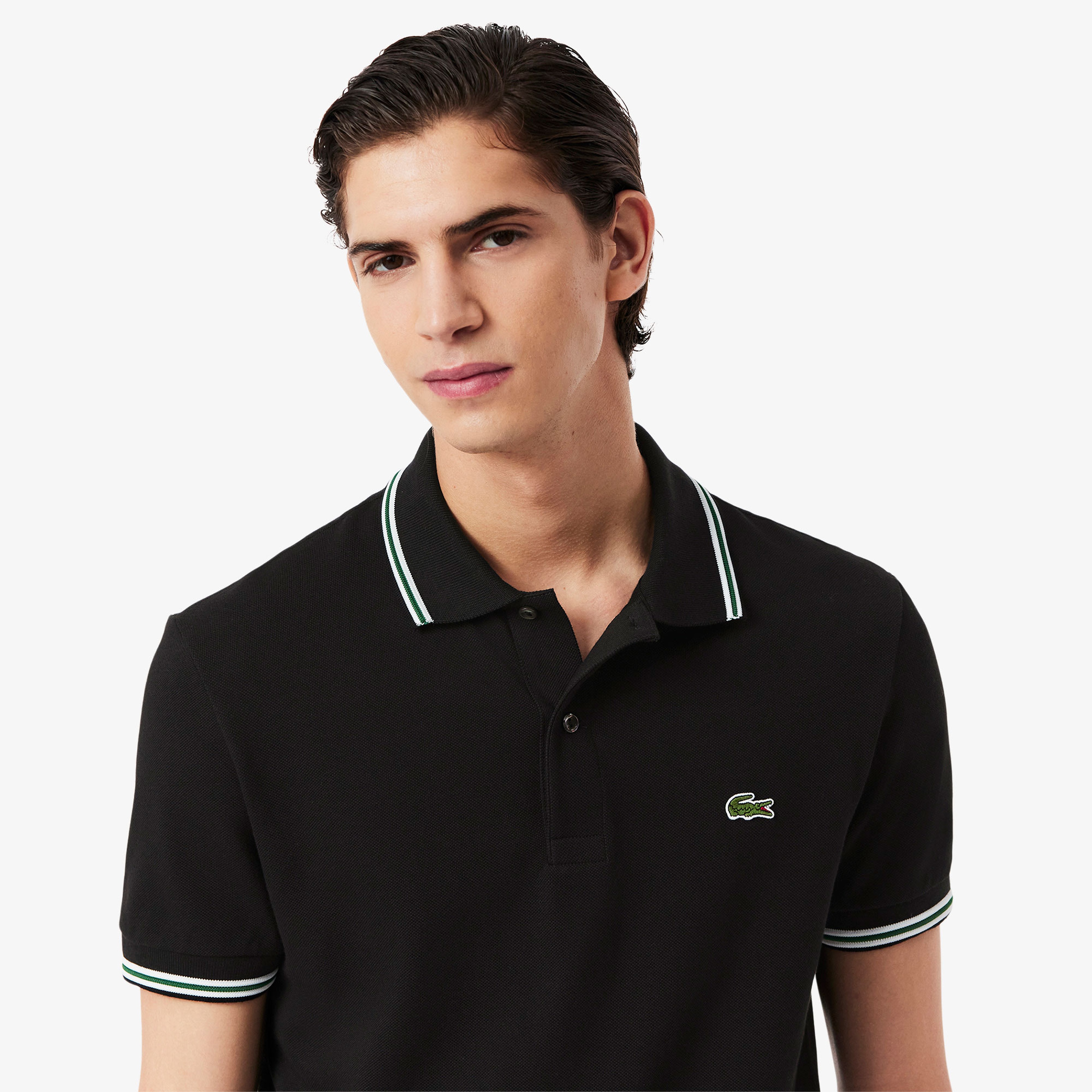 L.12.12 Erkek Regular Fit Siyah Polo