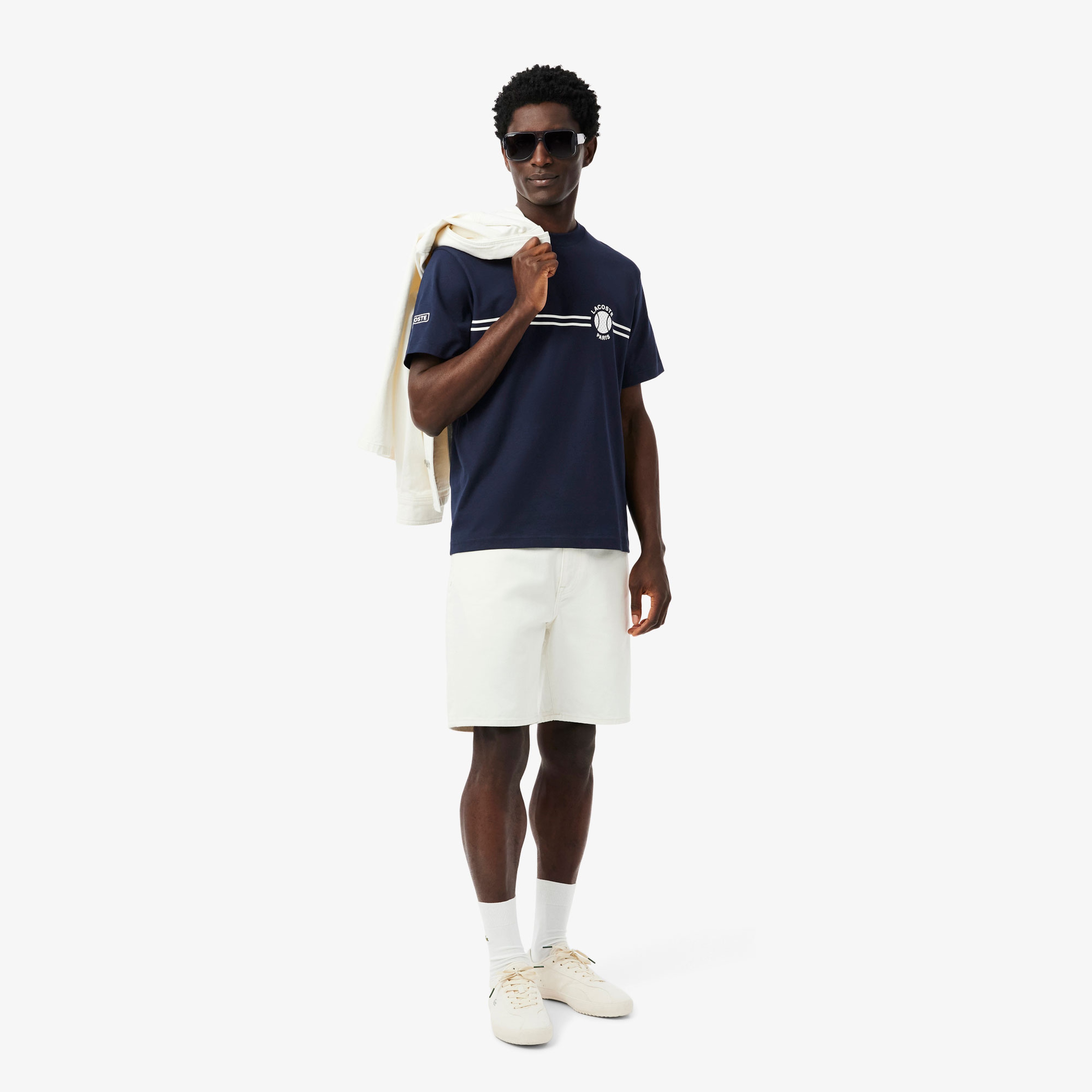 Printed Embroidered Cotton Jersey T-shirt