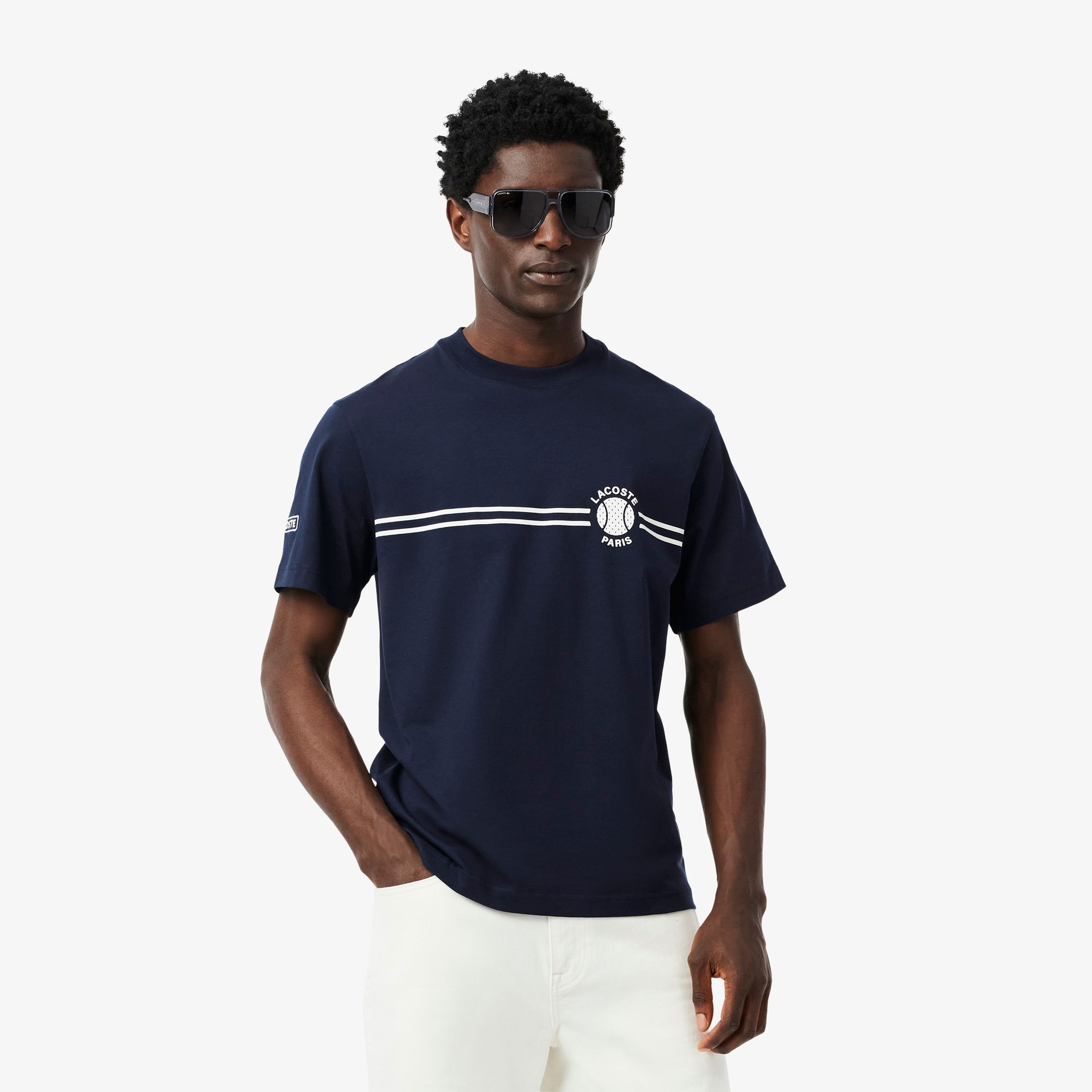 Printed Embroidered Cotton Jersey T-shirt