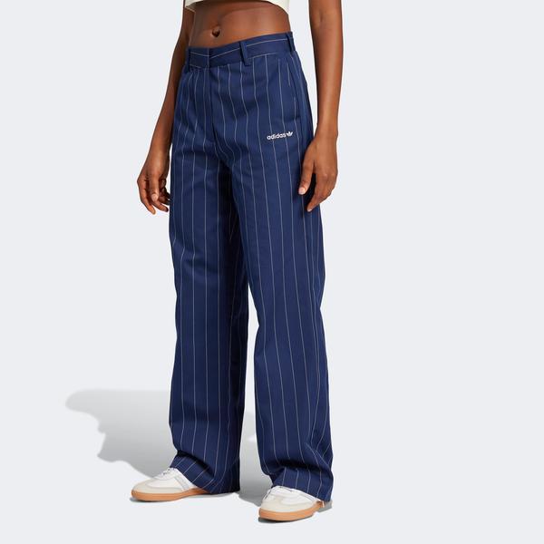 adidas Originals Pinstripe Twill Loose Kadın Lacivert Pantolon