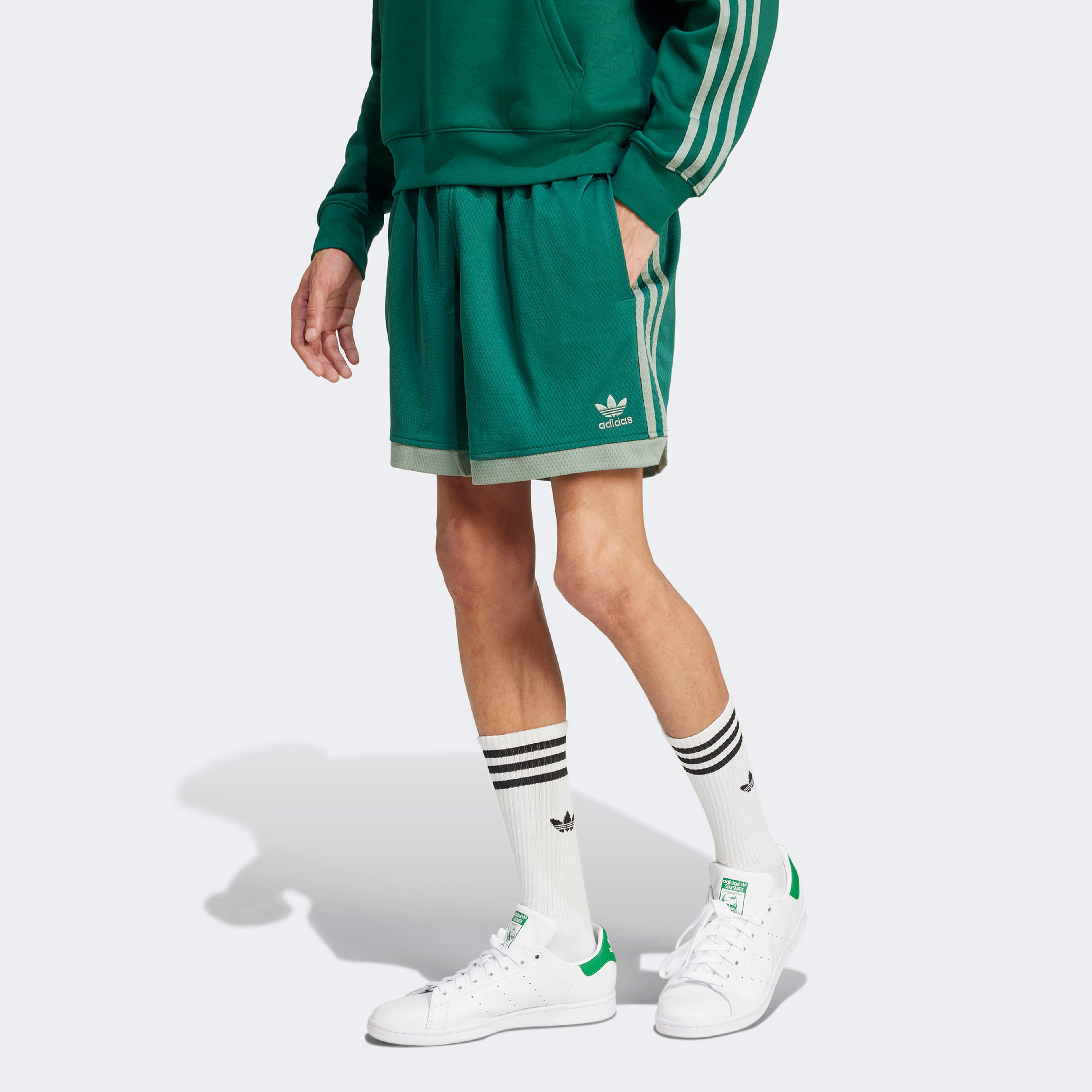 adidas Originals Mock Eyelet Yeşil Erkek Şort