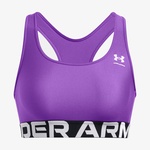 Under Armour Heat Gear Mid Kadın Mor Antrenman Bra