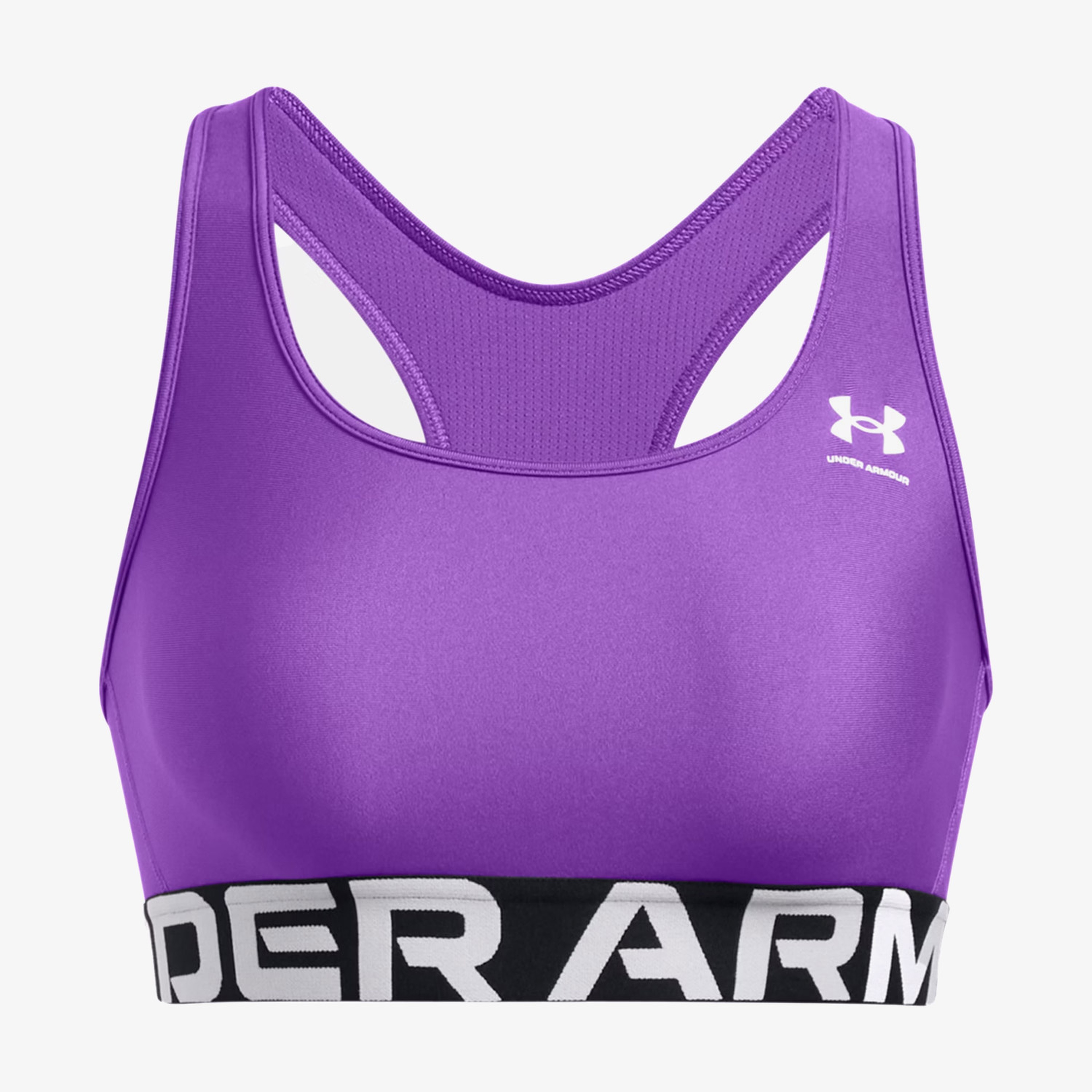 Under Armour Heat Gear Mid Kadın Mor Antrenman Bra