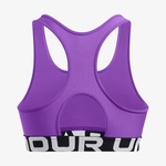 Under Armour Heat Gear Mid Kadın Mor Antrenman Bra