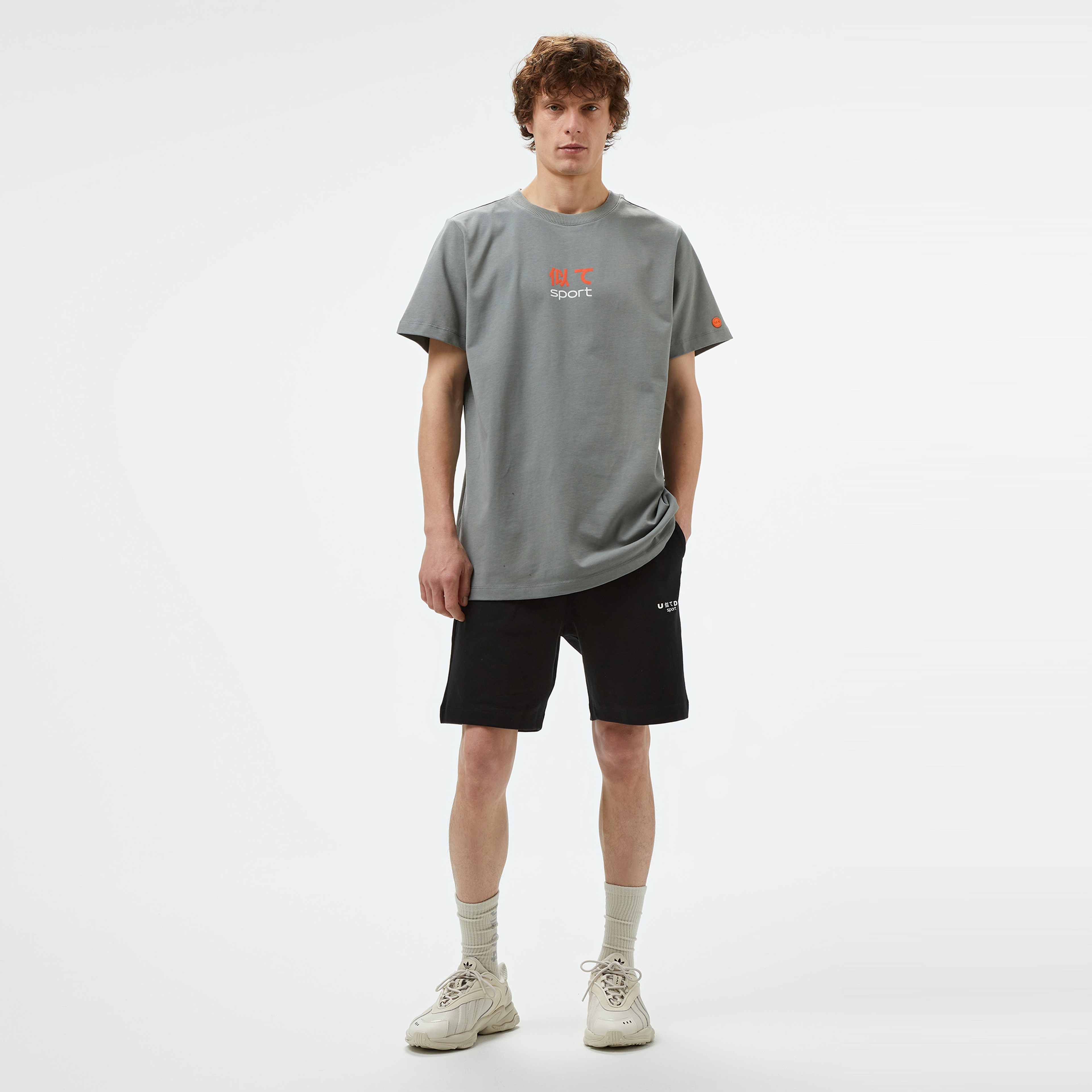 UNITED4 Sport Erkek Gri T-Shirt