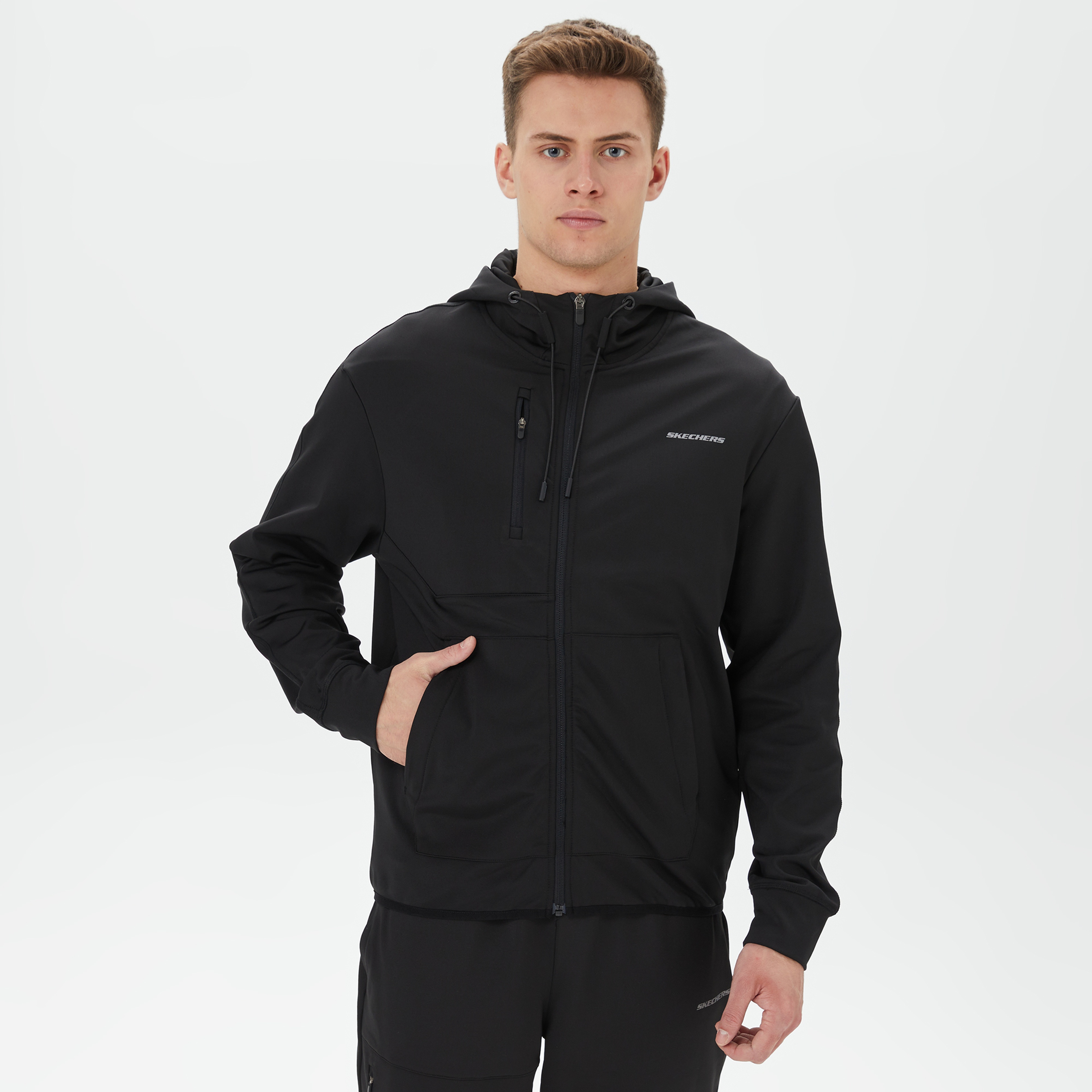 Skechers Erkek Siyah Ceket